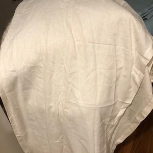 Linen/Cotton Blend Curtains White